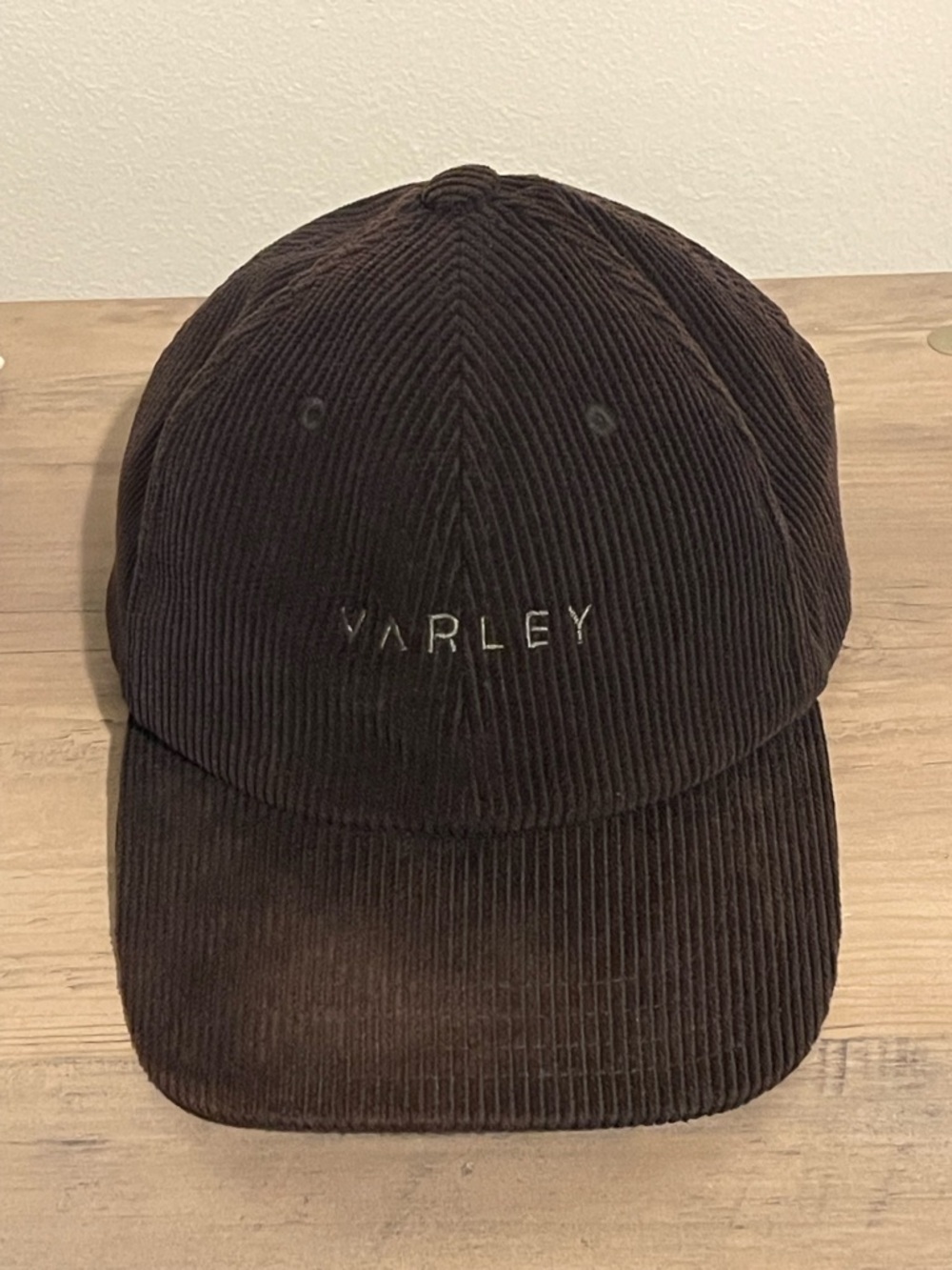 Varley Dark Black Corduroy Hat
